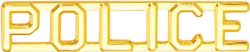 POLICE COLLAR PINS - 3/8